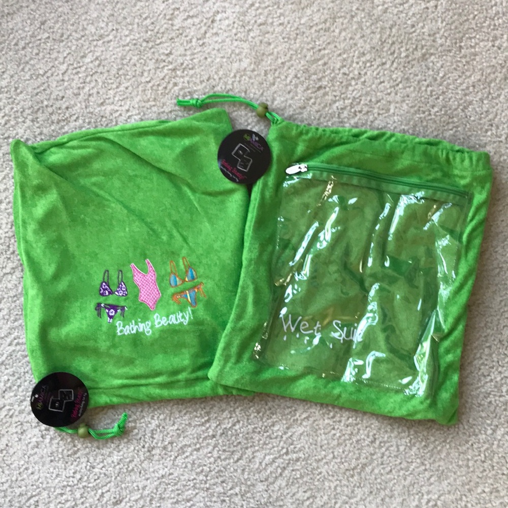 2 Wet/Dry Bathing Suit Bags
